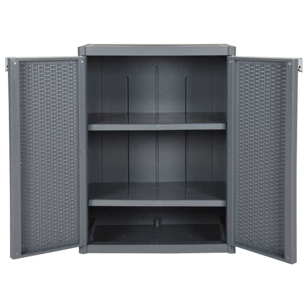 Gartenschrank 65X45X88 Cm Pp Rattan-Optik