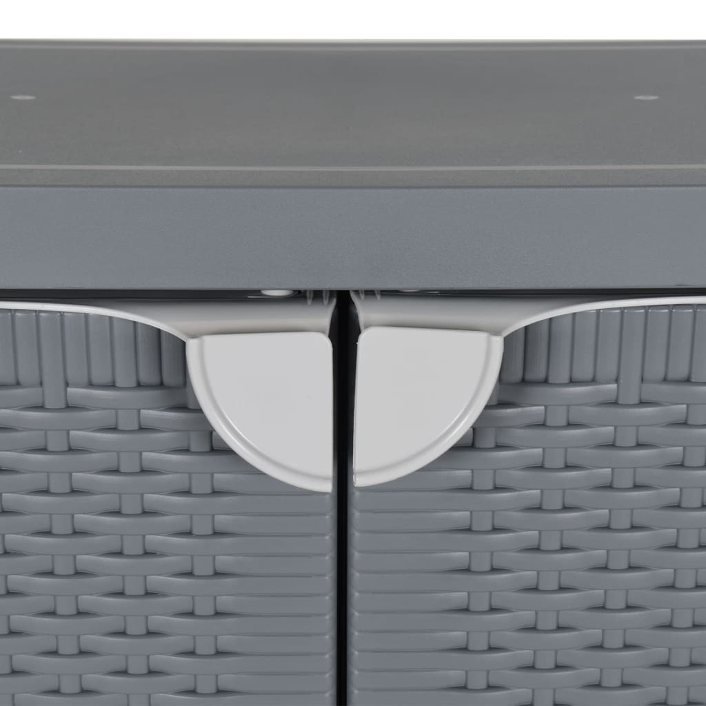 Gartenschrank 65X45X88 Cm Pp Rattan-Optik