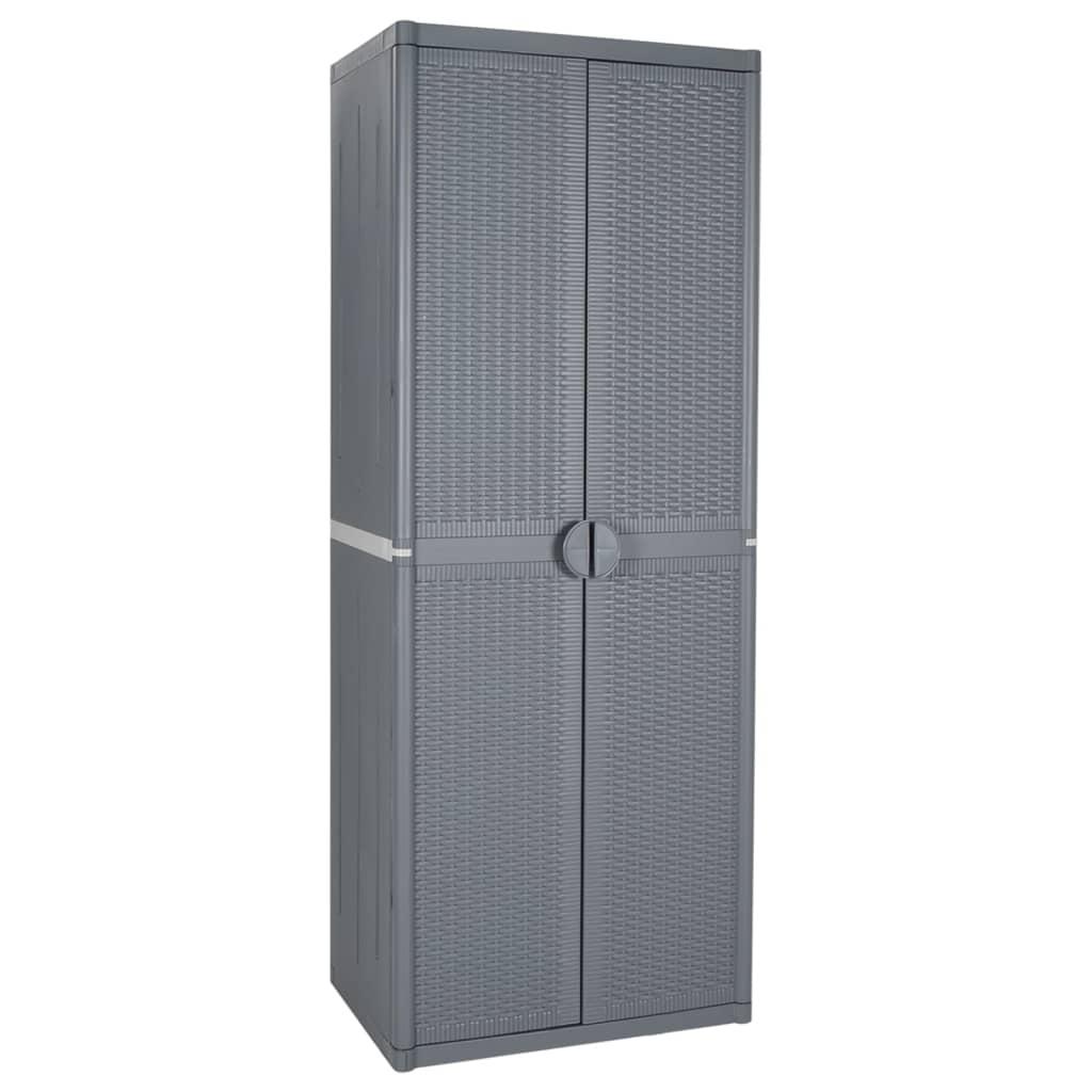 Gartenschrank 65X45X172 Cm Pp Rattan