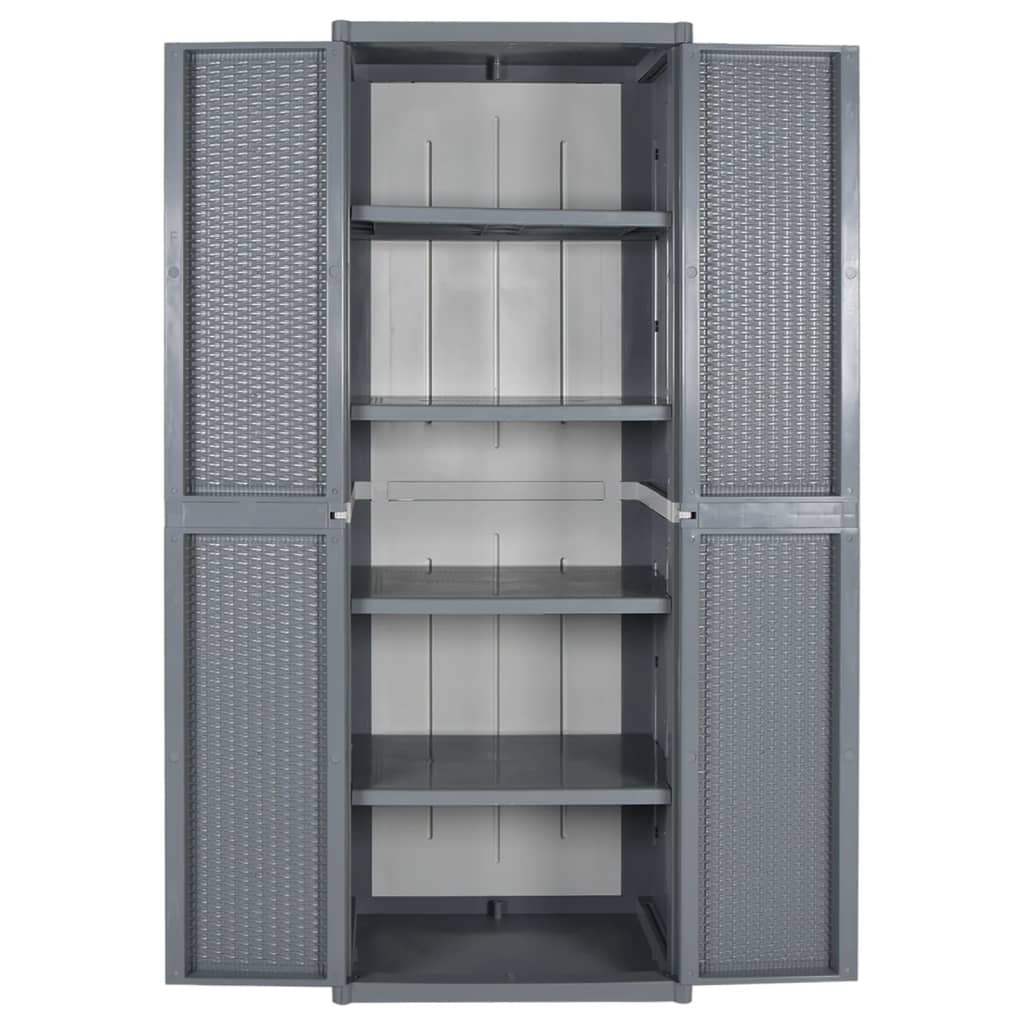 Gartenschrank 65X45X172 Cm Pp Rattan