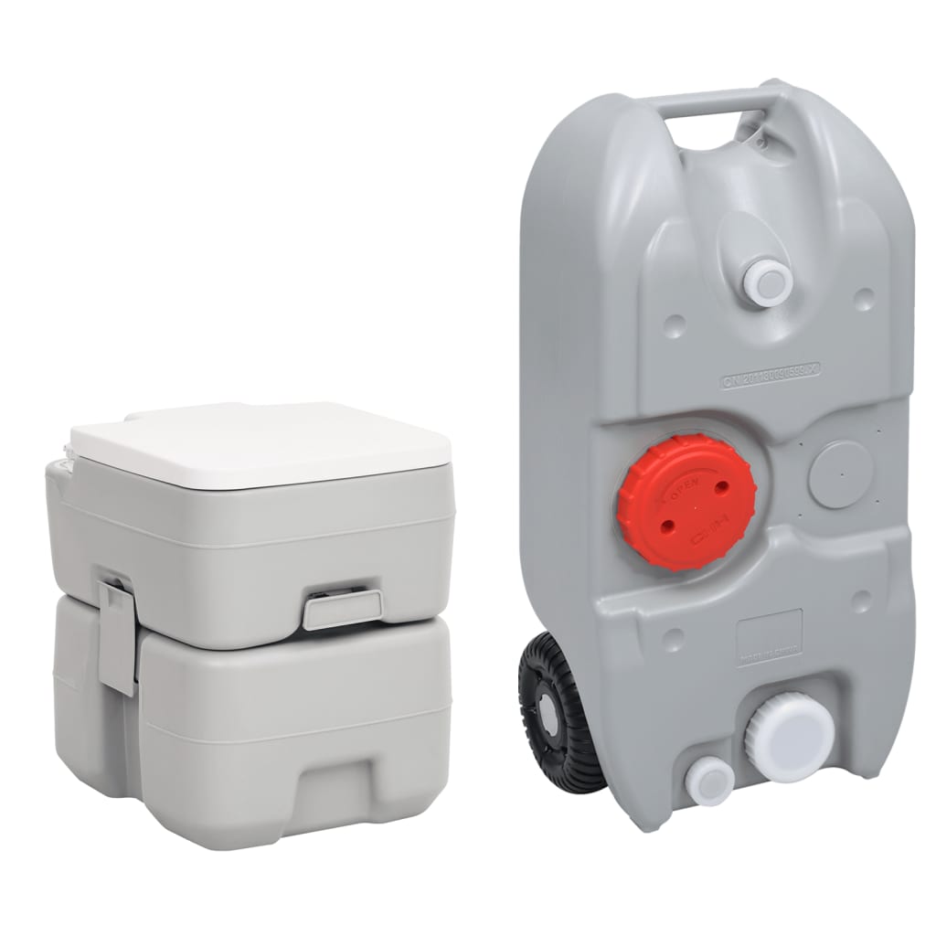 Tragbare Camping-Toilette Mit Wasserbehälter
