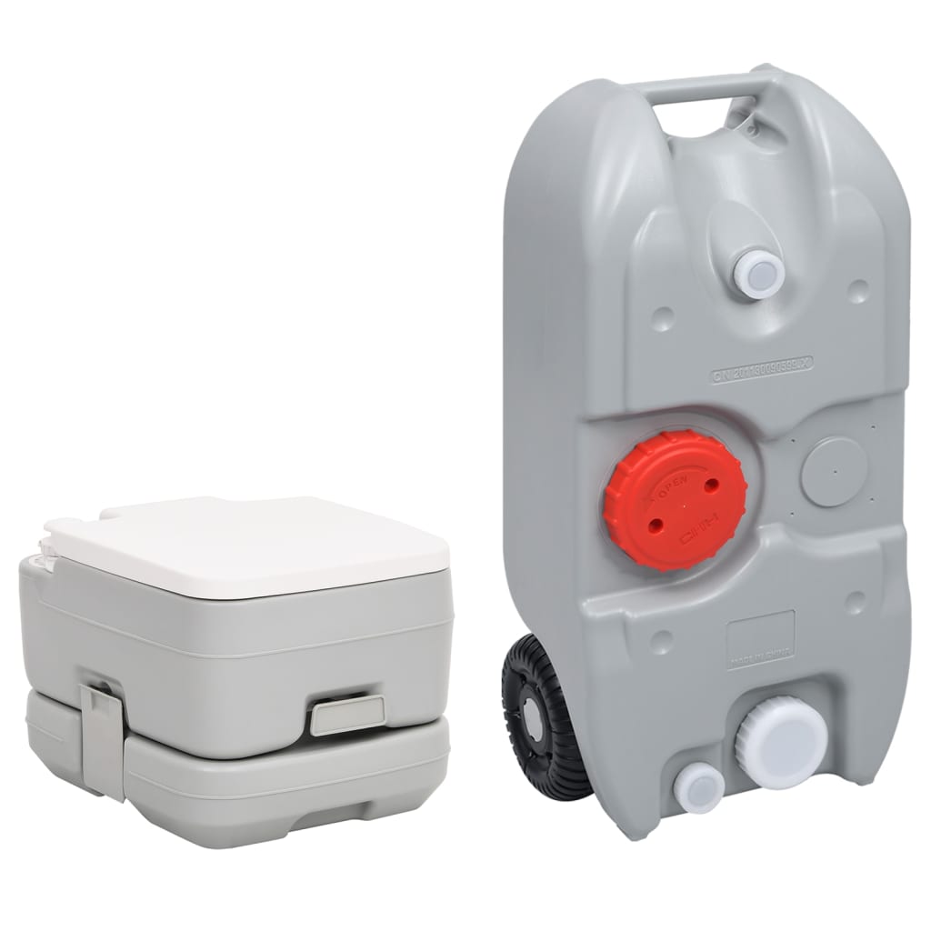 Tragbare Camping-Toilette Mit Wasserbehälter