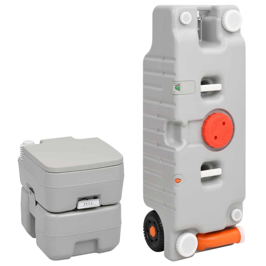Tragbare Camping-Toilette Mit Wasserbehälter
