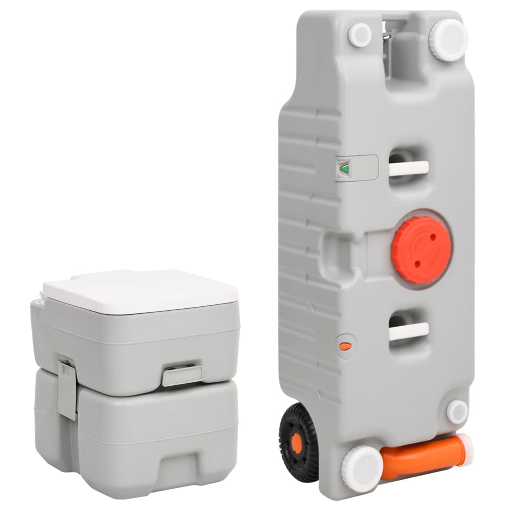 Tragbare Camping-Toilette Mit Wasserbehälter