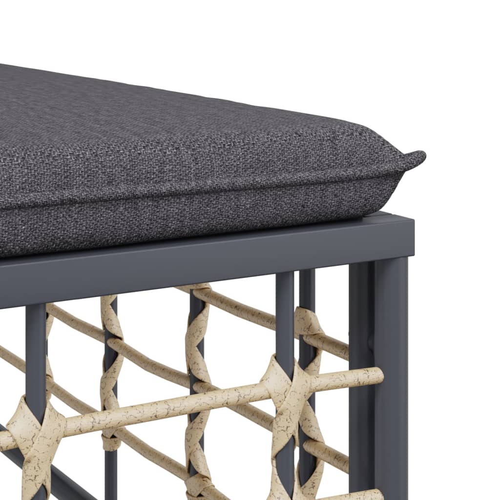 Ecksofas Mit Kissen 2 Stk. Modular Poly Rattan