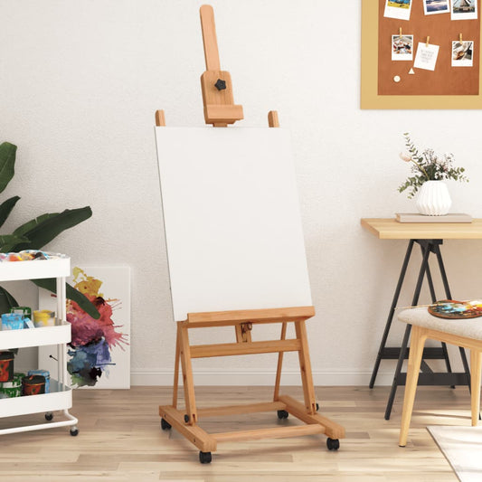 Staffelei 55X53,5X178 Cm Massivholz Buche