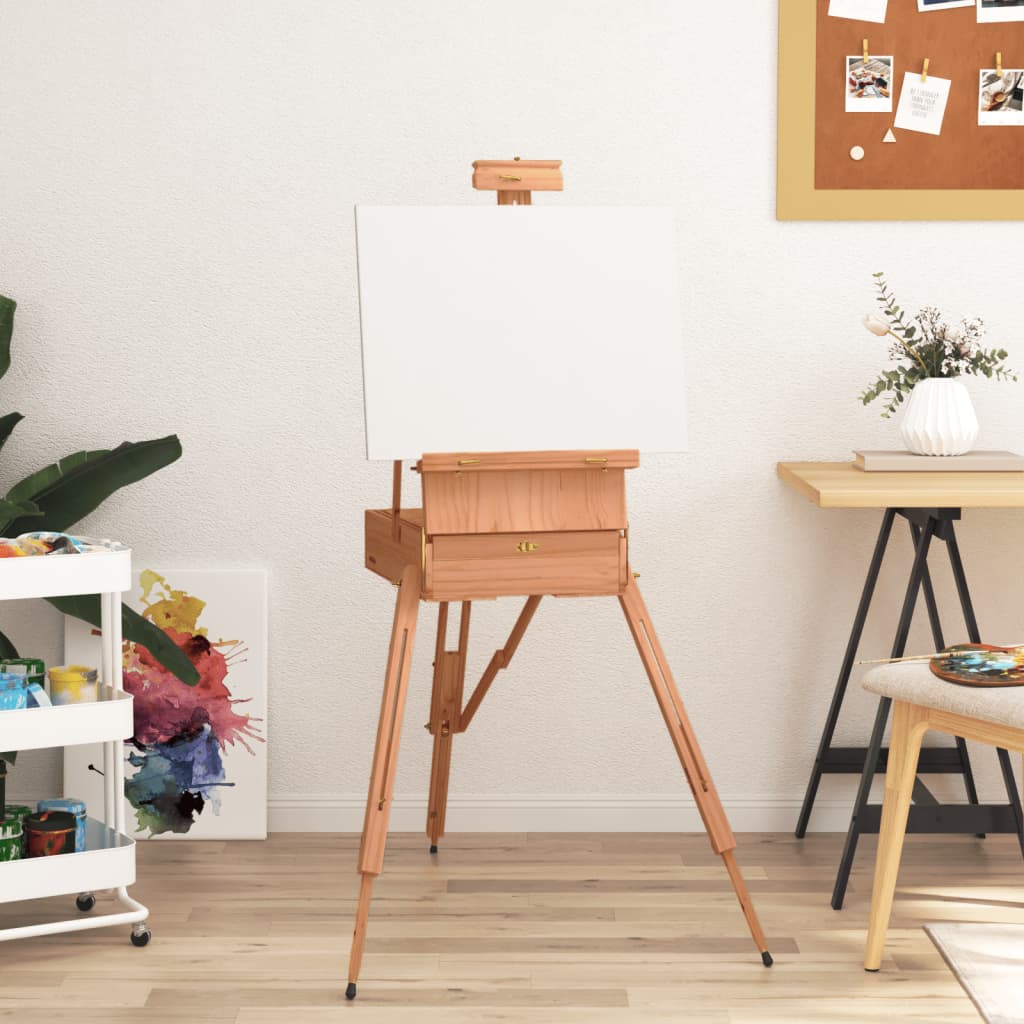 Staffelei 81X121X173 Cm Massivholz Buche