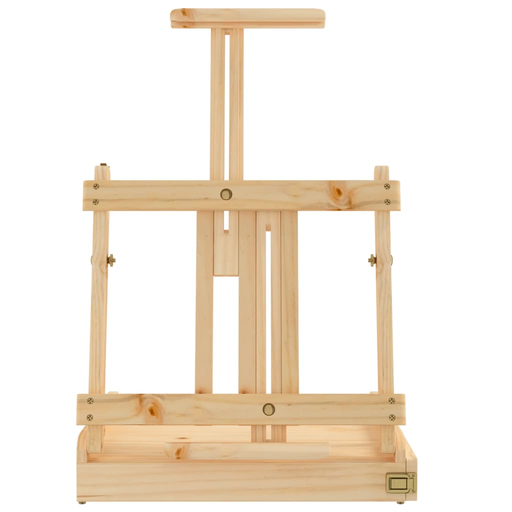 Tischstaffelei Mit Schublade 41,5X37X12 Cm Massivholz Kiefer