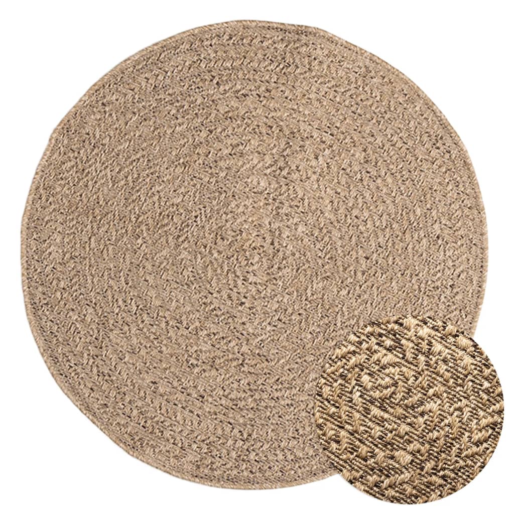 Teppich Zizur Jute-Optik Indoor Und Outdoor Braun