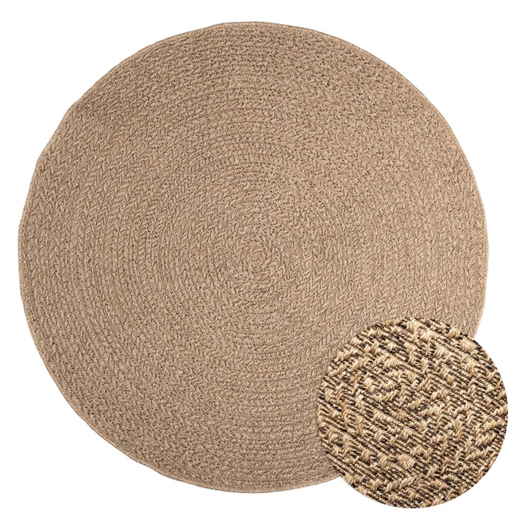 Teppich Zizur Jute-Optik Indoor Und Outdoor Braun