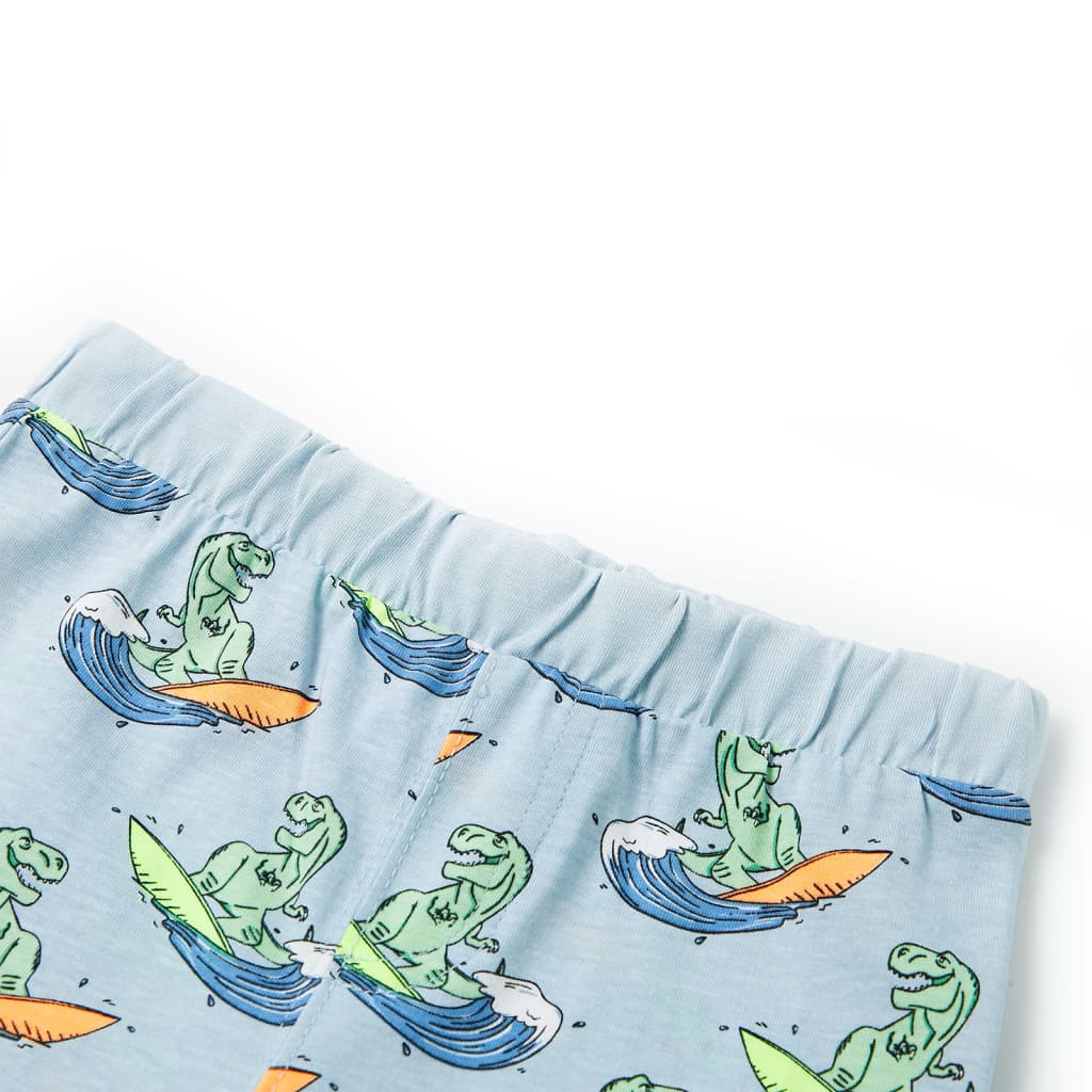 Kinderpyjama Mit Kurzen Ärmeln Hellblau 116