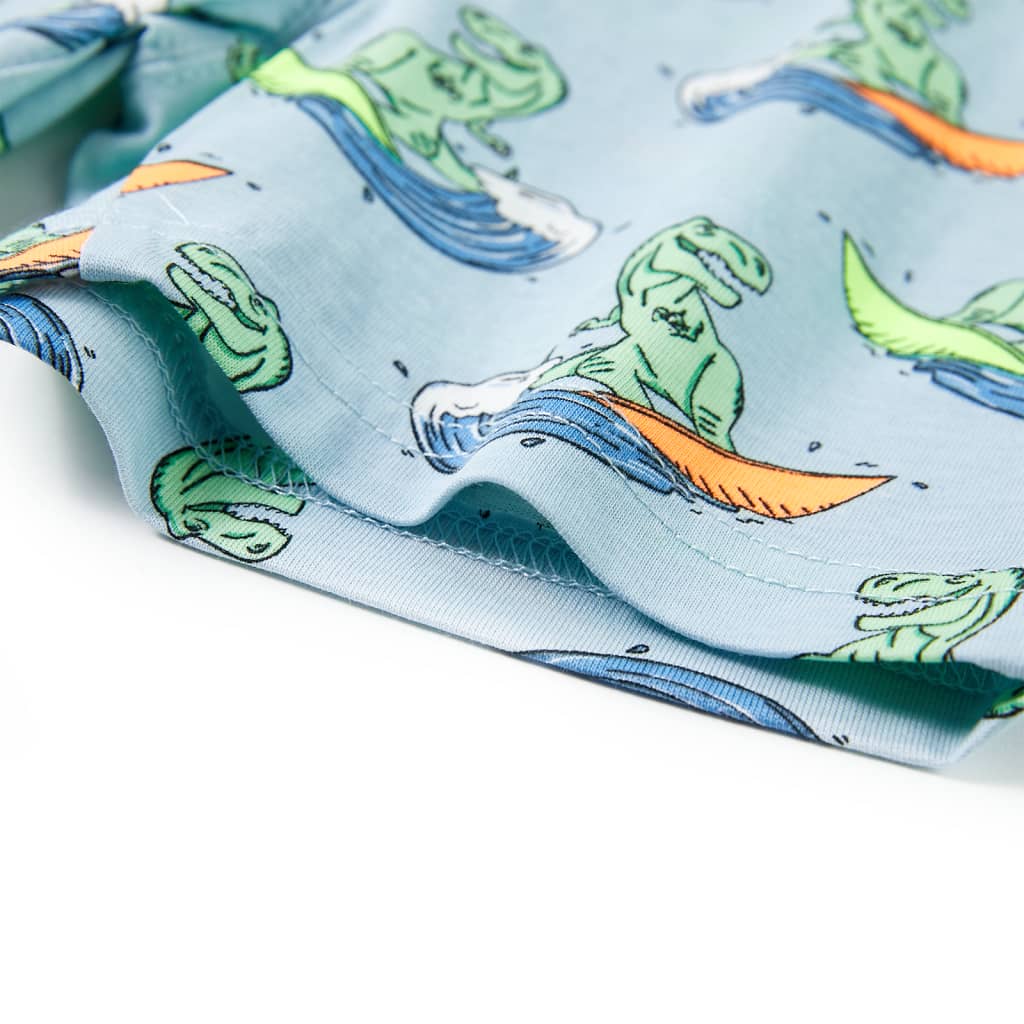 Kinderpyjama Mit Kurzen Ärmeln Hellblau 116