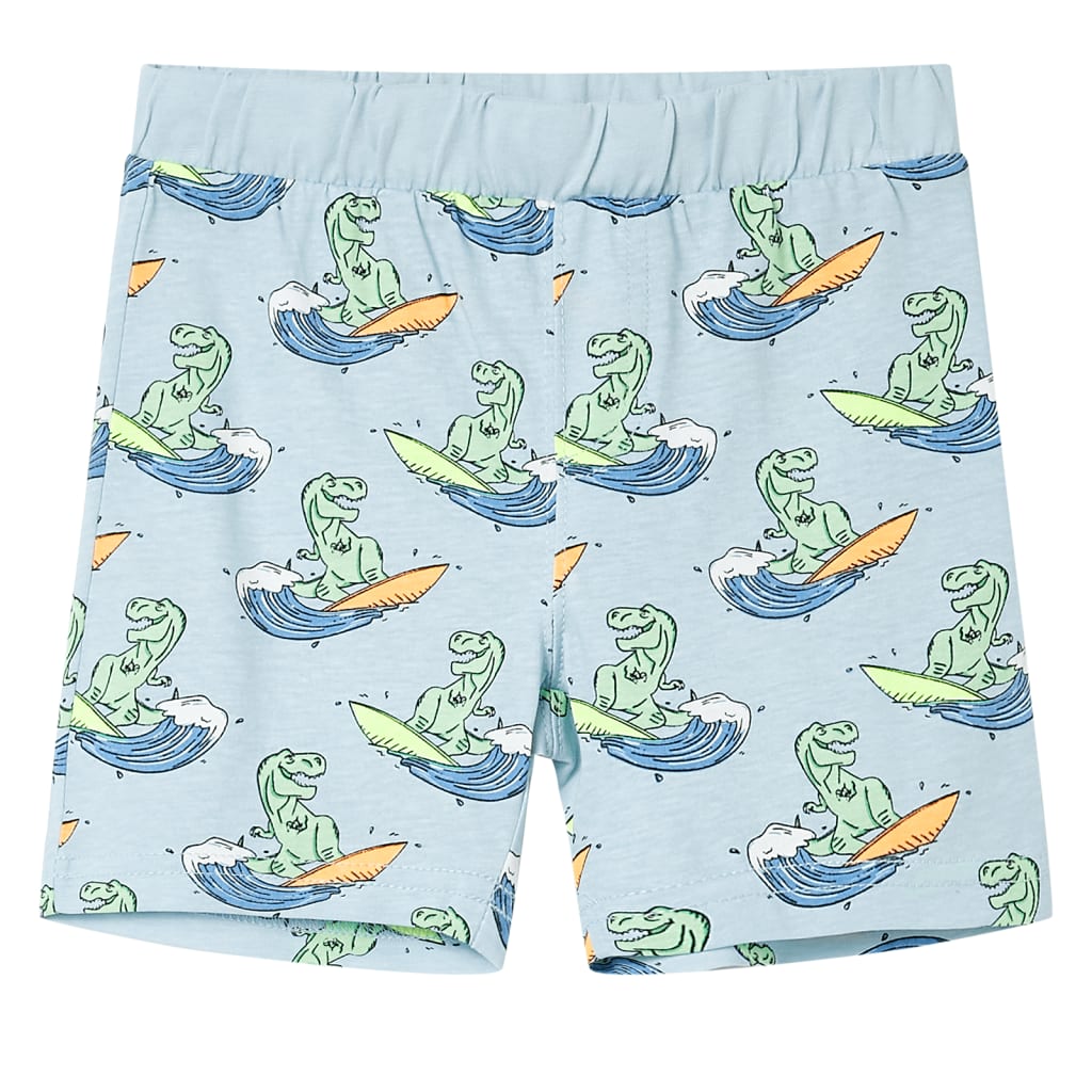 Kinderpyjama Mit Kurzen Ärmeln Hellblau 116