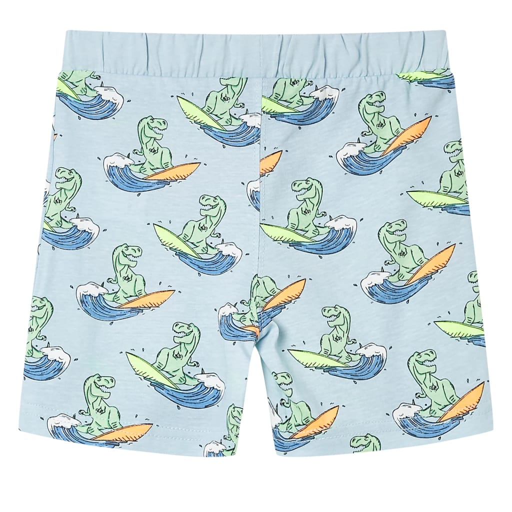 Kinderpyjama Mit Kurzen Ärmeln Hellblau 116