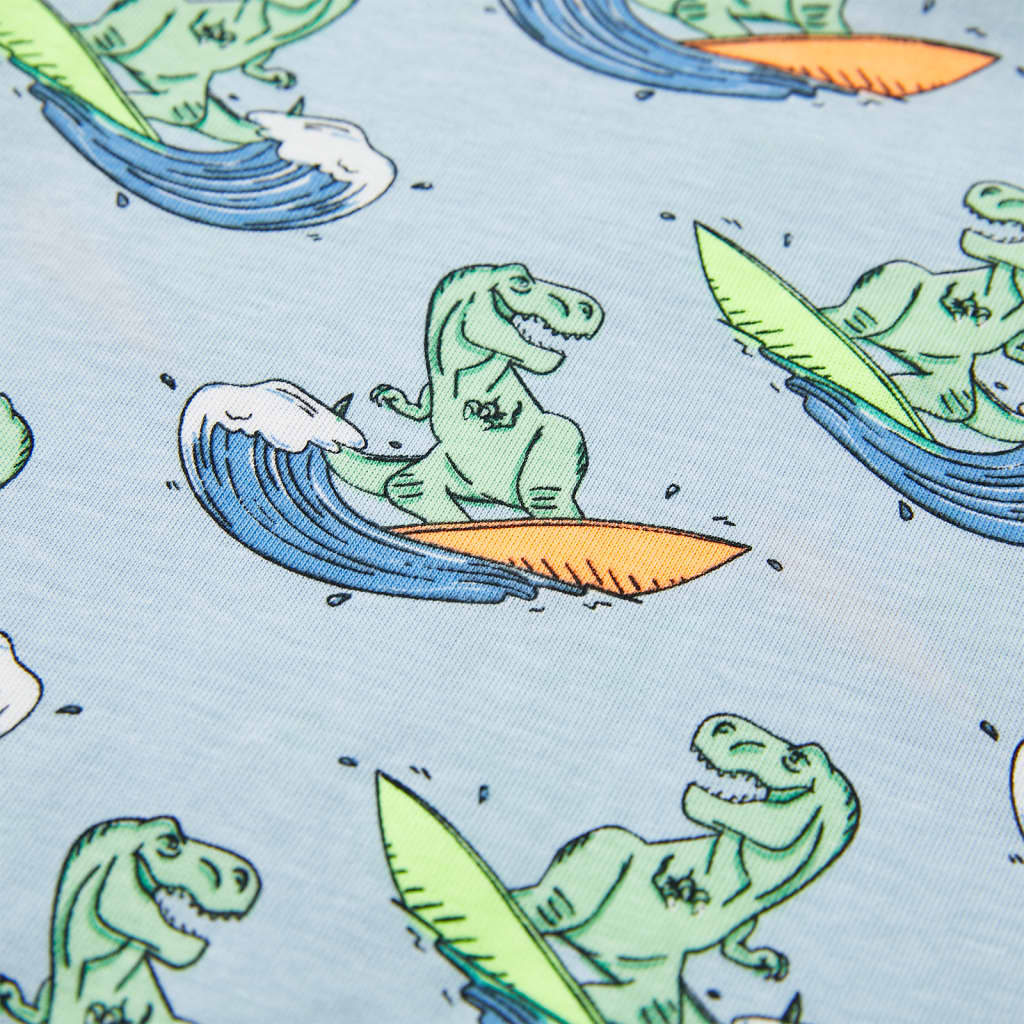 Kinderpyjama Mit Kurzen Ärmeln Hellblau 116