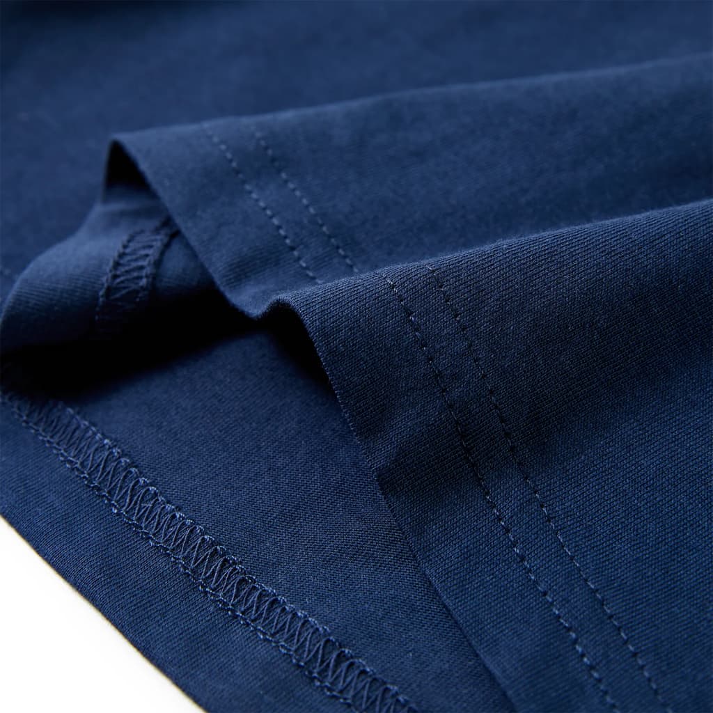 Kinder-T-Shirt Blau Und Marineblau 92