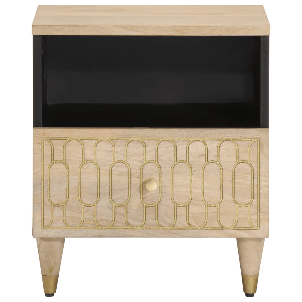 Nachttisch 40X33X46 Cm Massivholz Mango