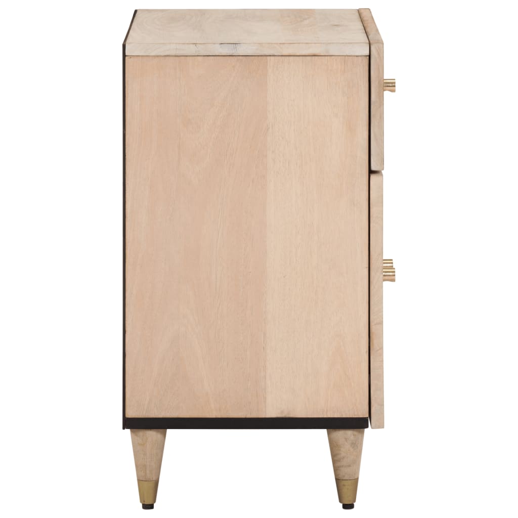 Nachttisch 50X33X60 Cm Massivholz Mango