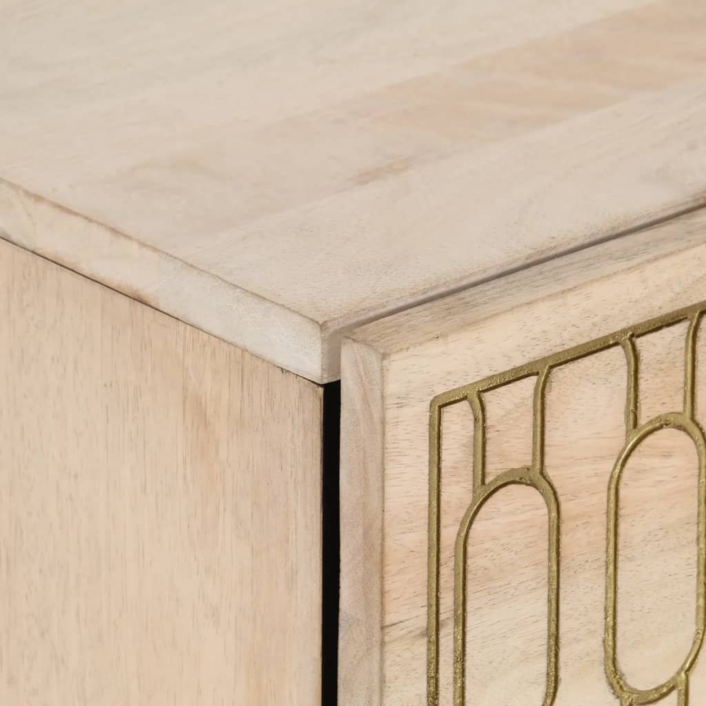 Nachttisch 50X33X60 Cm Massivholz Mango