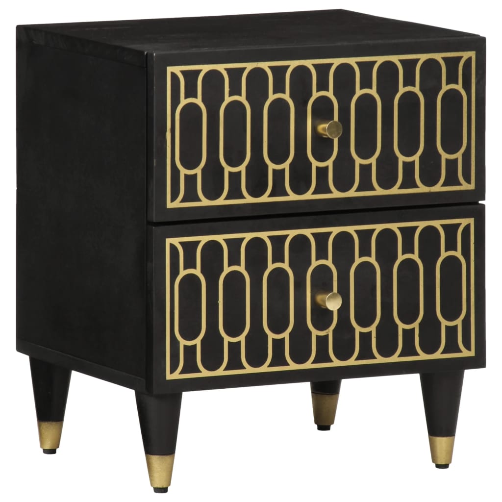 Nachttisch 40X33X46 Cm Massivholz Mango