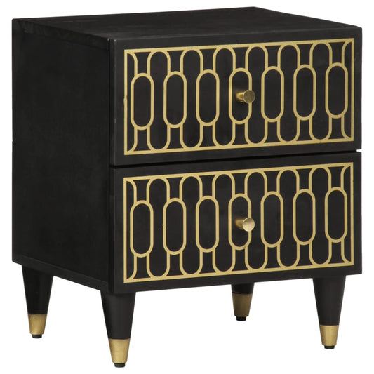 Nachttisch 40X33X46 Cm Massivholz Mango