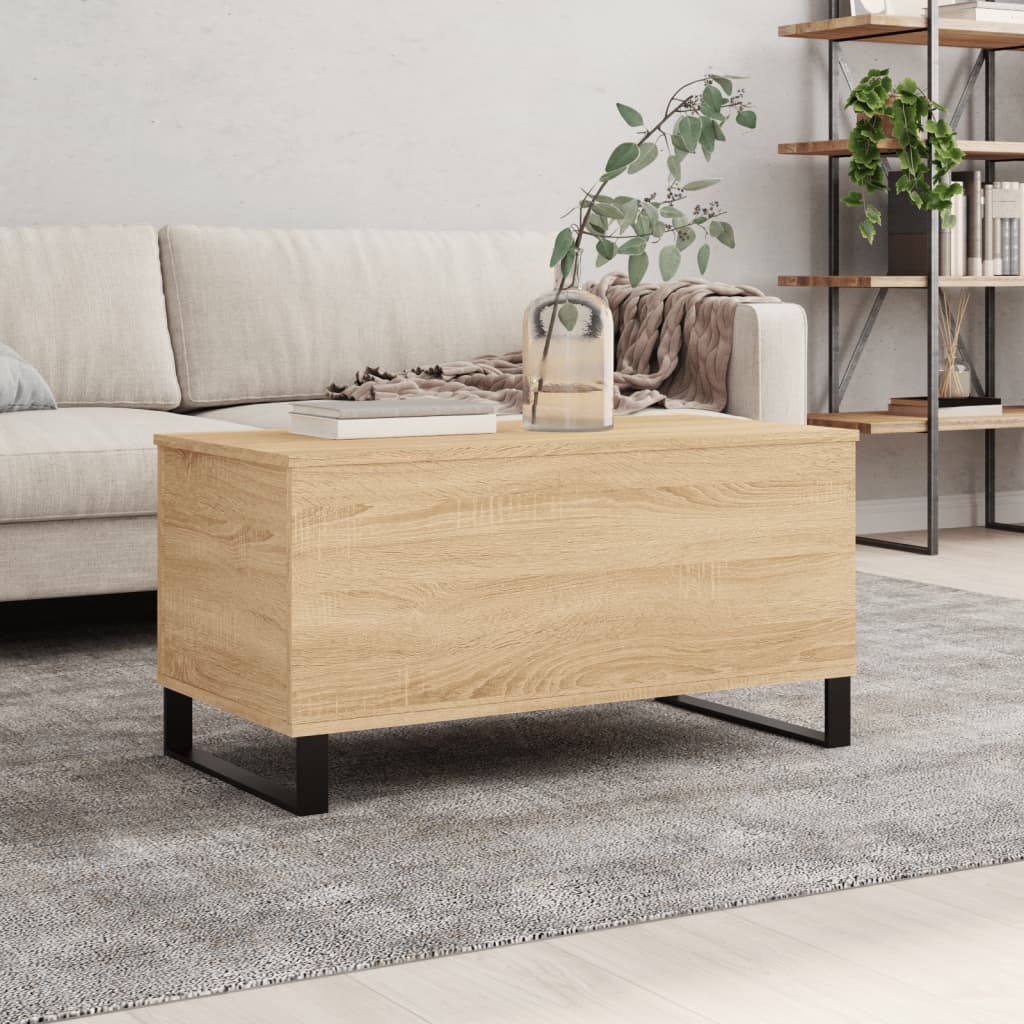 Couchtisch -Optik 90X44,5X45 Cm Holzwerkstoff