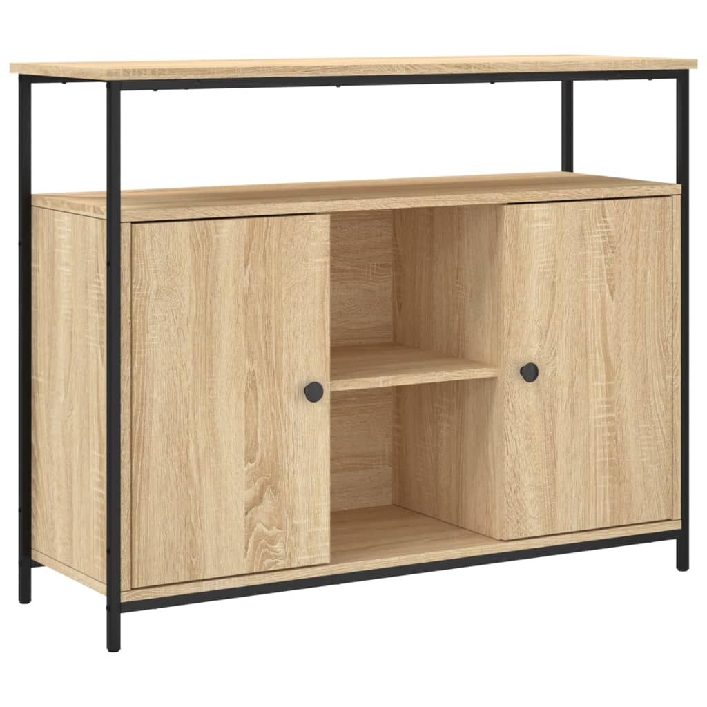Sideboard Sonoma-Eiche 100X35X80 Cm Holzwerkstoff