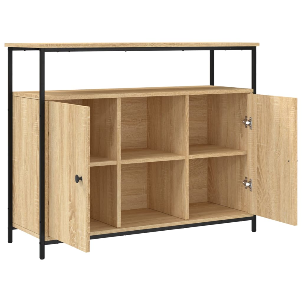 Sideboard Sonoma-Eiche 100X35X80 Cm Holzwerkstoff