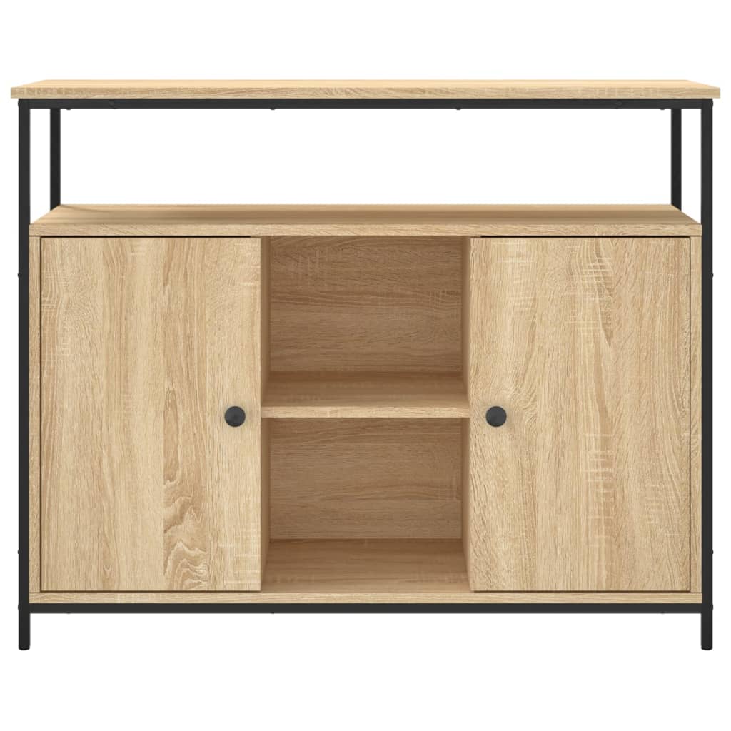 Sideboard Sonoma-Eiche 100X35X80 Cm Holzwerkstoff