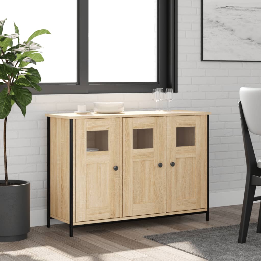 Sideboard Sonoma-Eiche 100X35X70 Cm Holzwerkstoff