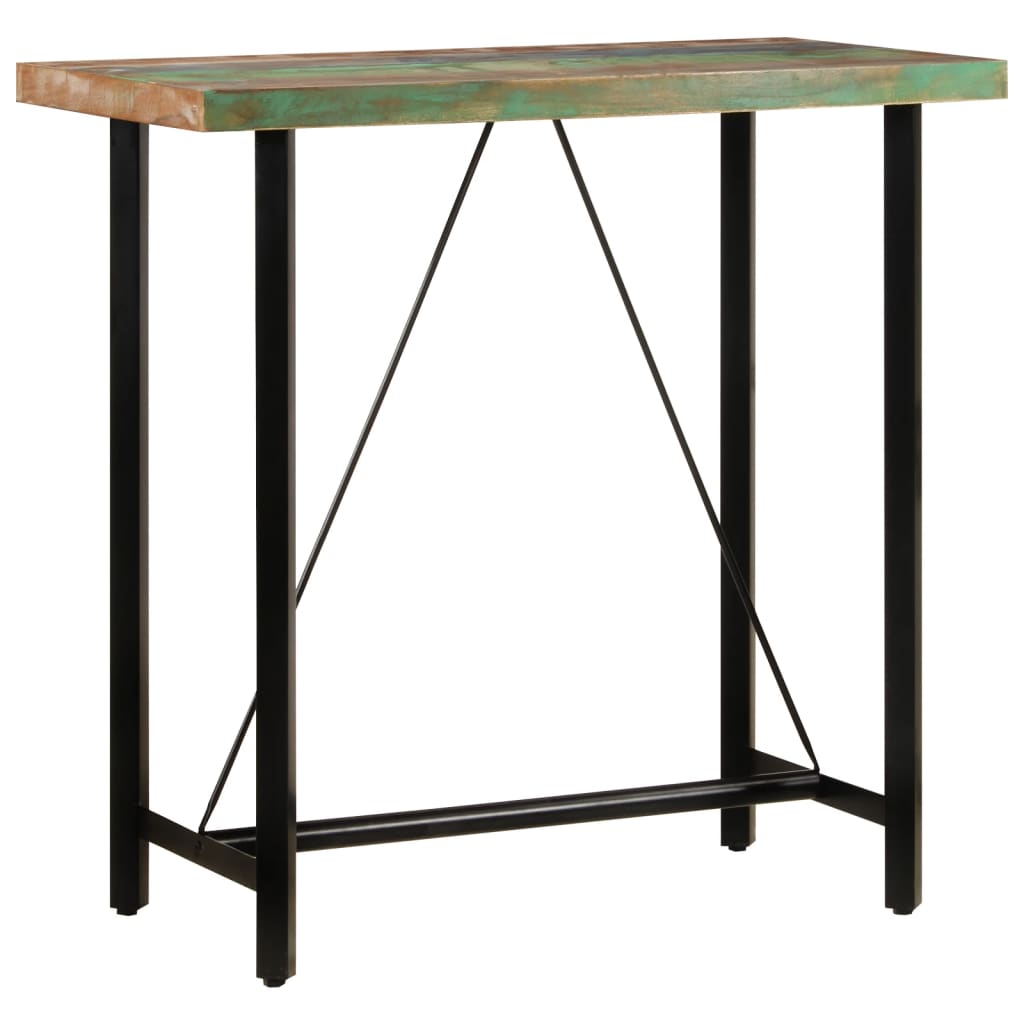 Bartisch Altholz Massiv Und Eisen
