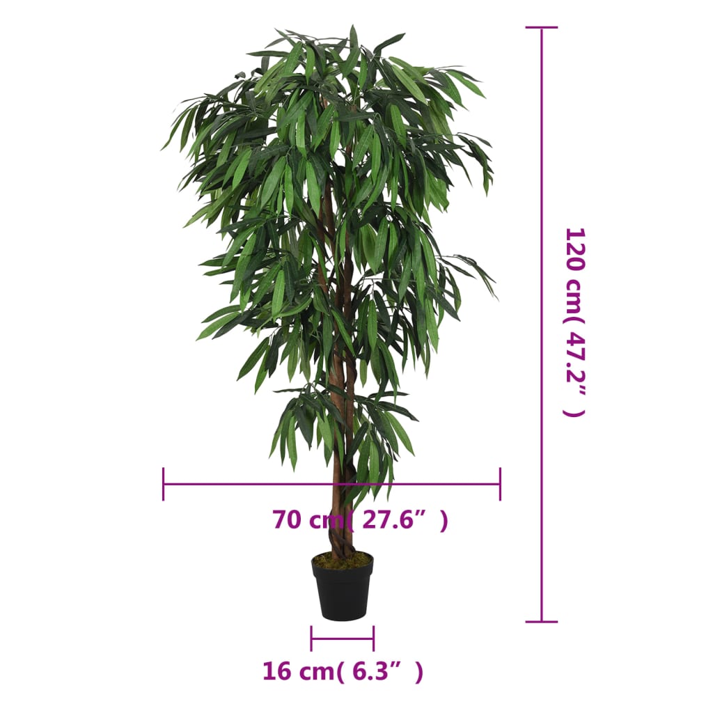 Mangobaum Künstlich 450 Blätter Grün