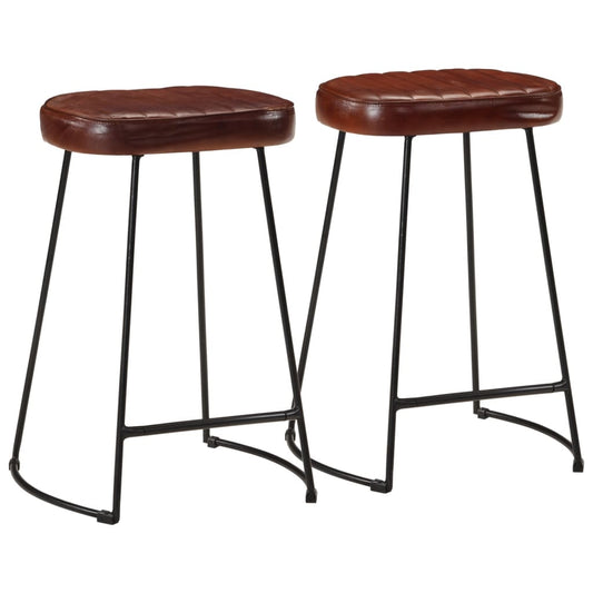 Barhocker 2 Stk. Dunkelbraun