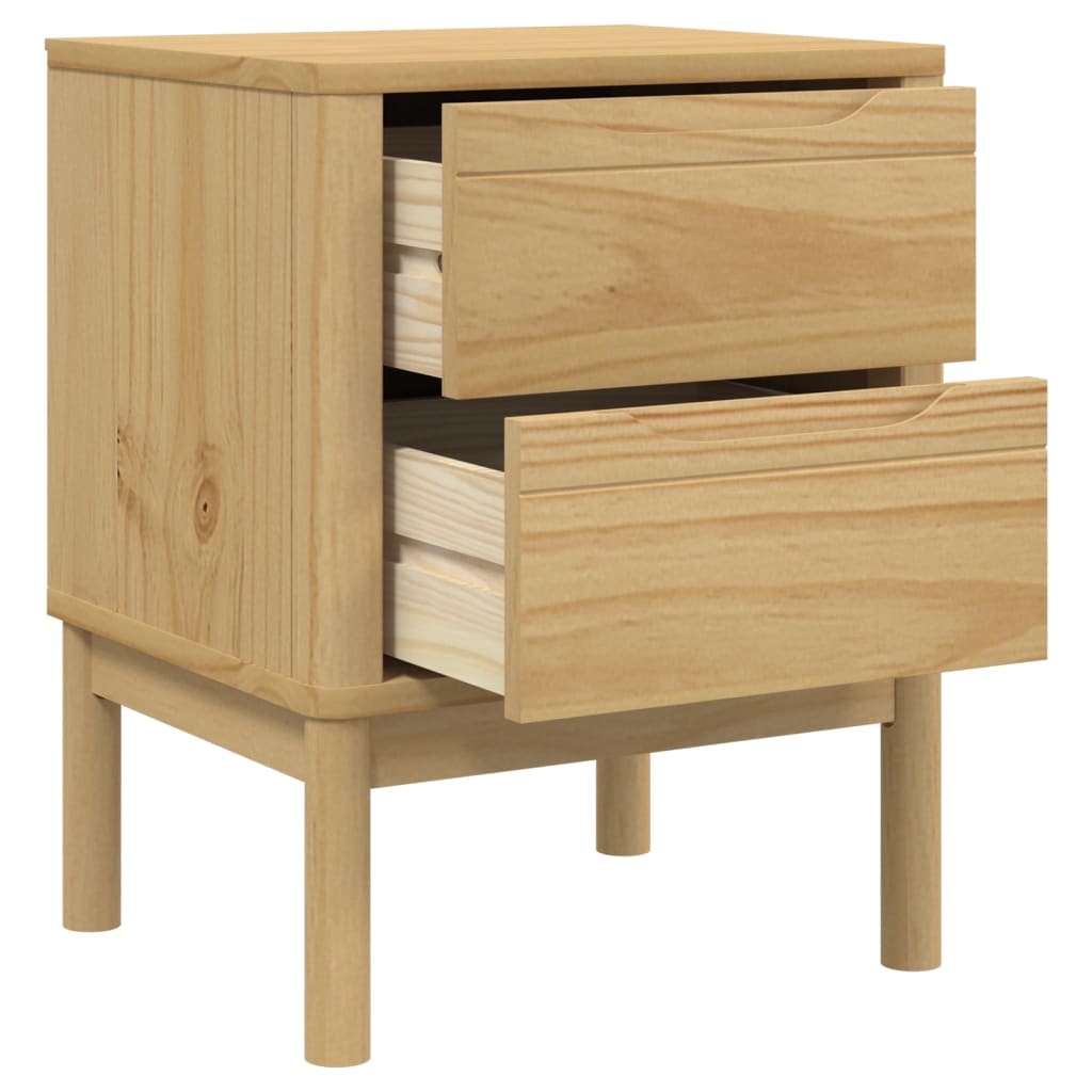 Nachttisch Floro 45X39X57 Cm Massivholz Kiefer