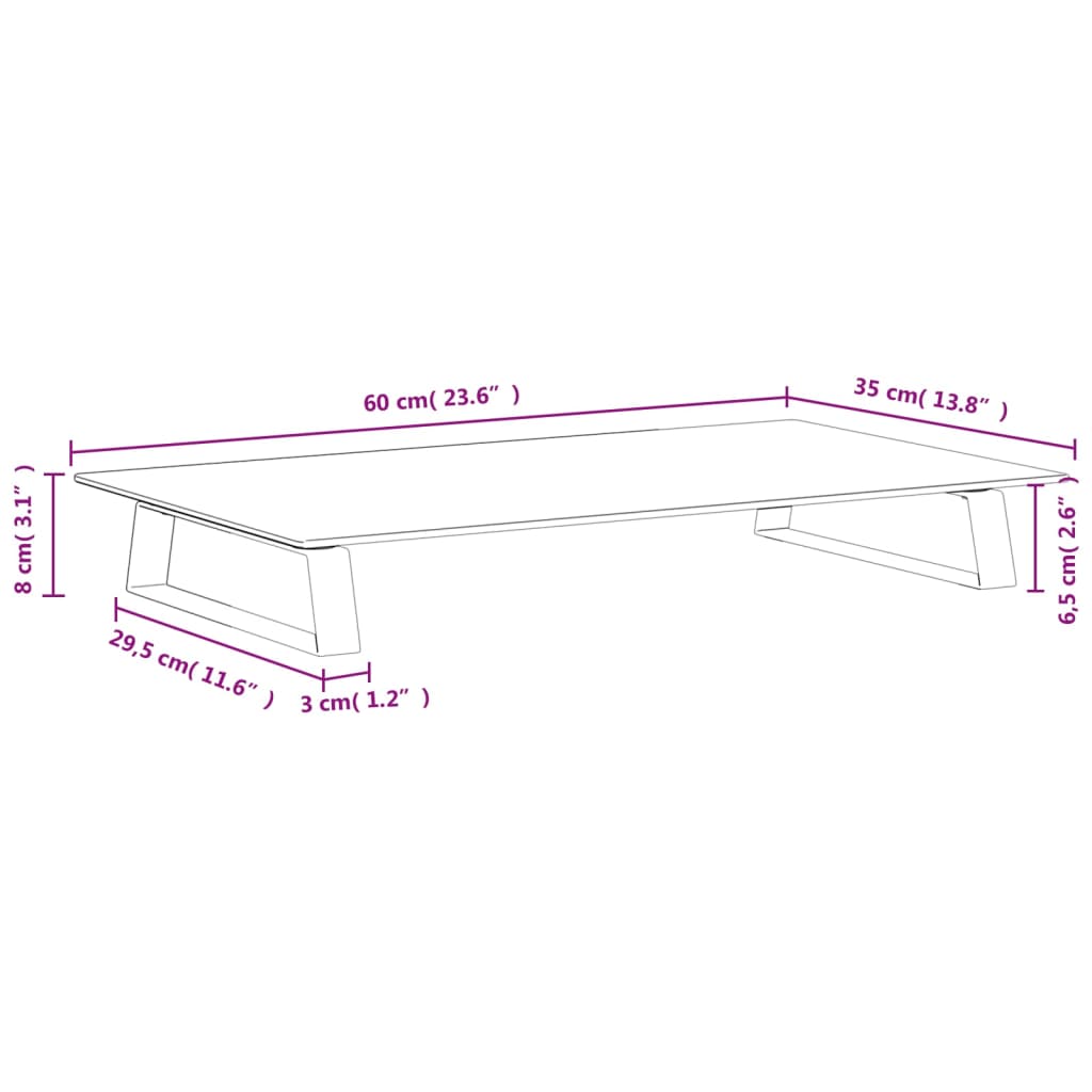 Monitorständer Hartglas Und Metall
