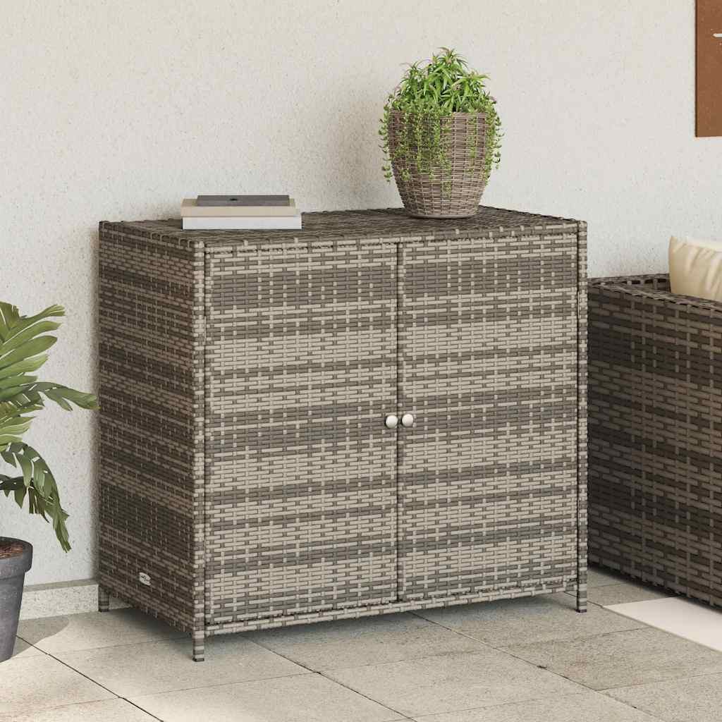 Gartenschrank 83X45X76 Cm Poly Rattan
