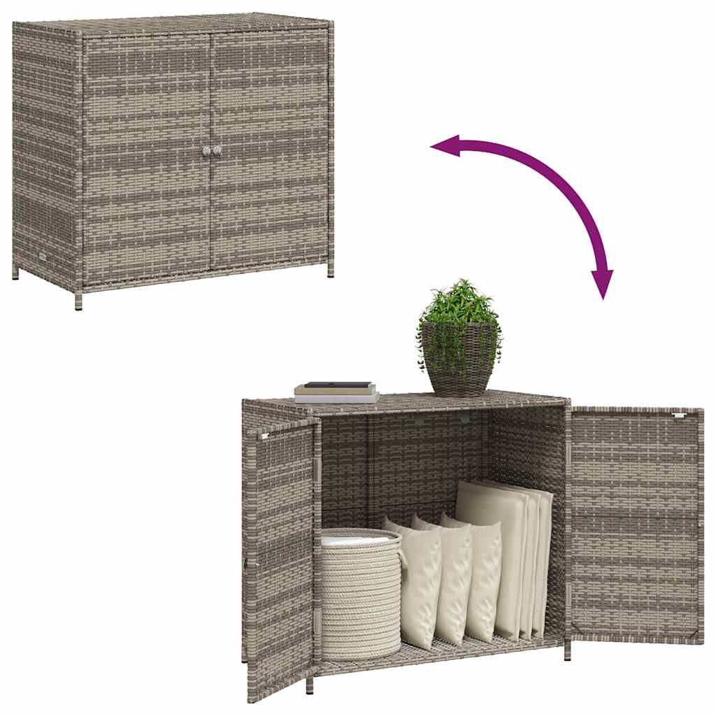 Gartenschrank 83X45X76 Cm Poly Rattan