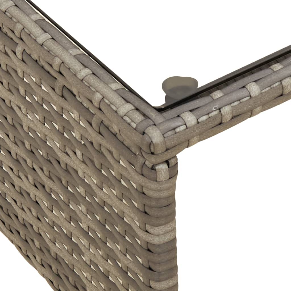Gartensofa In L-Form Mit Tisch Und Kissen Poly Rattan