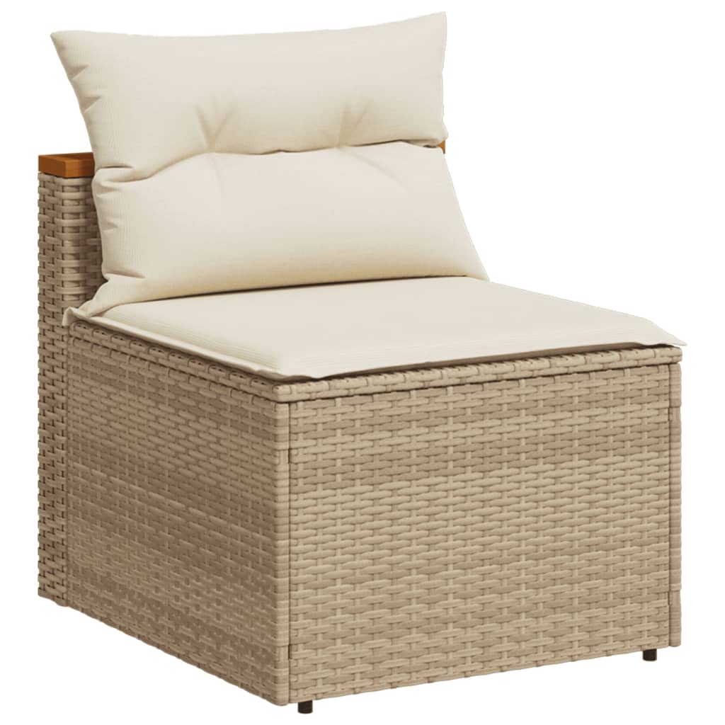 Gartensofas Ohne Armlehnen Mit Kissen 2 Stk. Poly Rattan