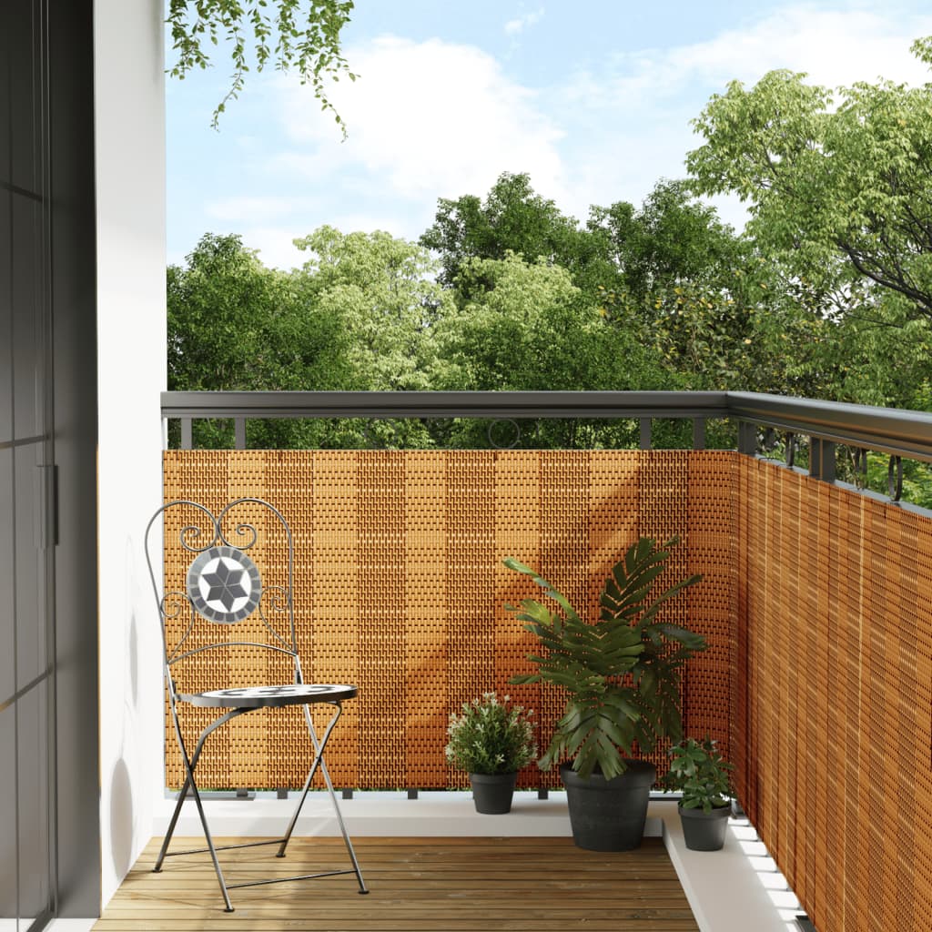 Balkon-Sichtschutz Poly Rattan