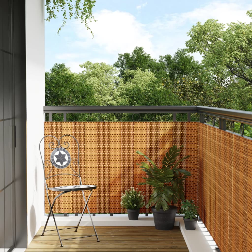 Balkon-Sichtschutz Poly Rattan