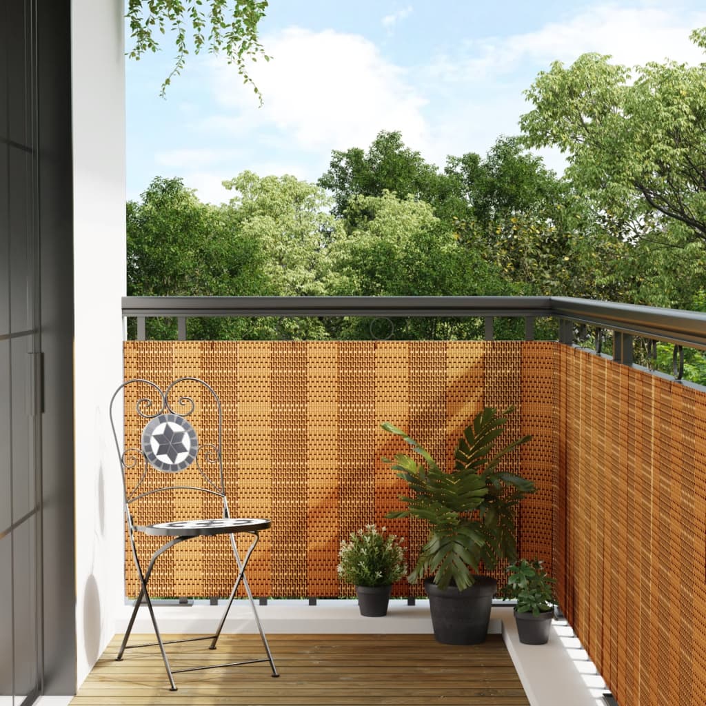 Balkon-Sichtschutz Poly Rattan