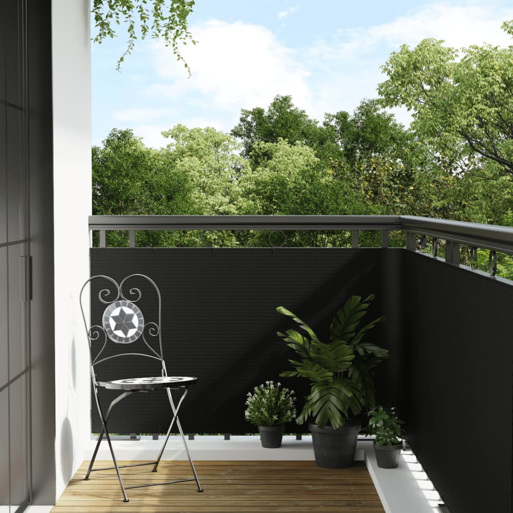 Balkon-Sichtschutz Poly Rattan