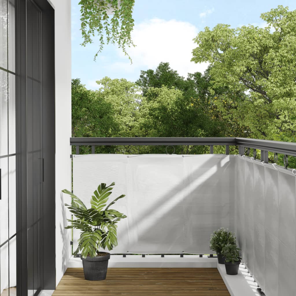 Balkon-Sichtschutz 100 % Polyester-Oxford Hellgrau