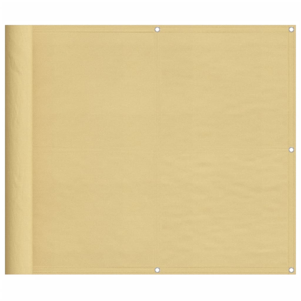 Balkon-Sichtschutz N 100% Polyester-Oxford Sandfarbe