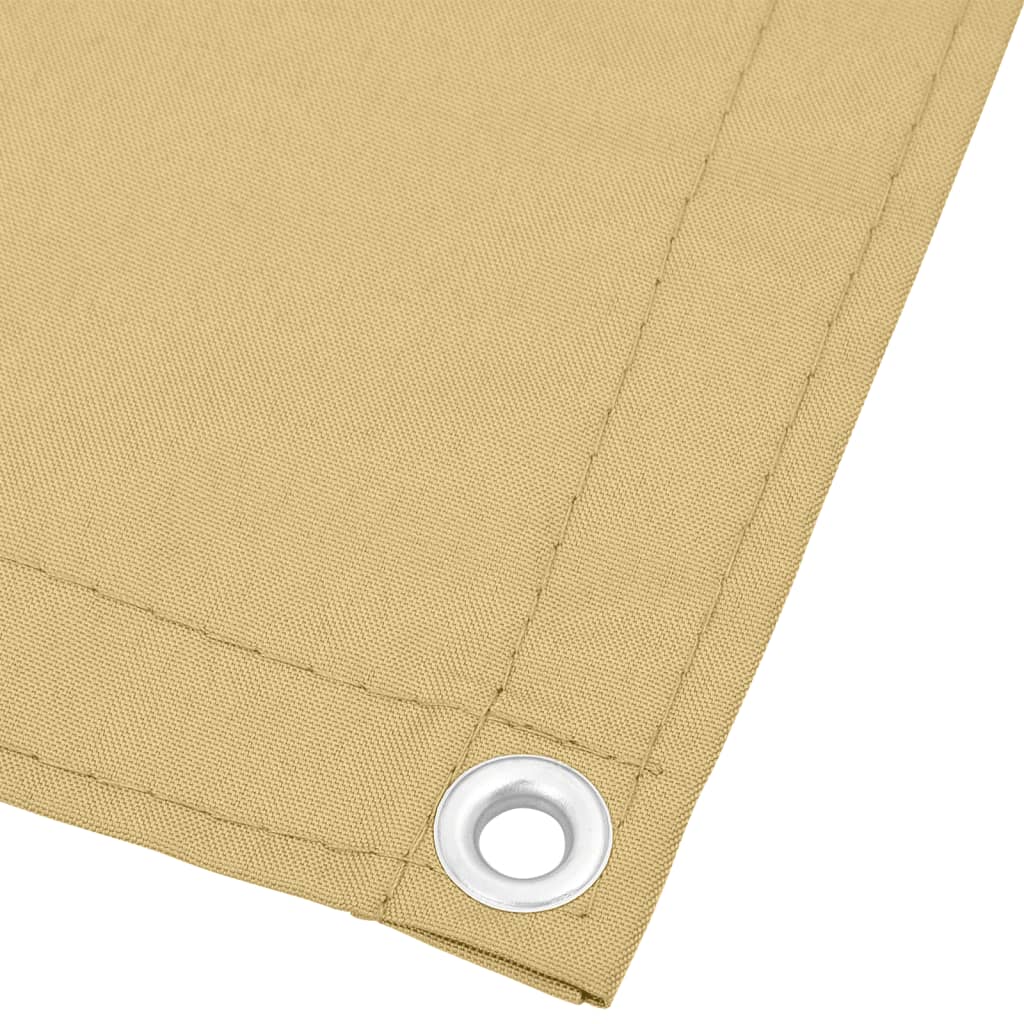 Balkon-Sichtschutz N 100% Polyester-Oxford Sandfarbe