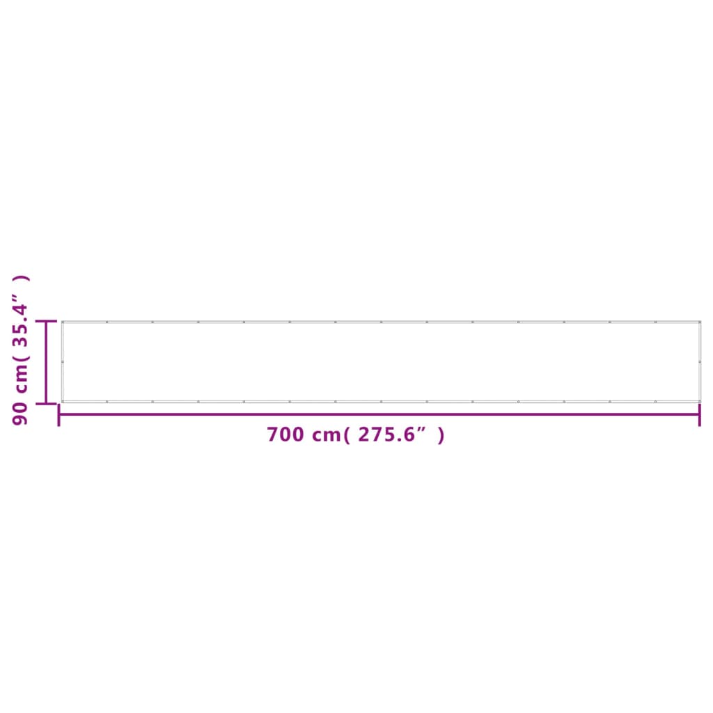 Balkon-Sichtschutz N 100% Polyester-Oxford Sandfarbe