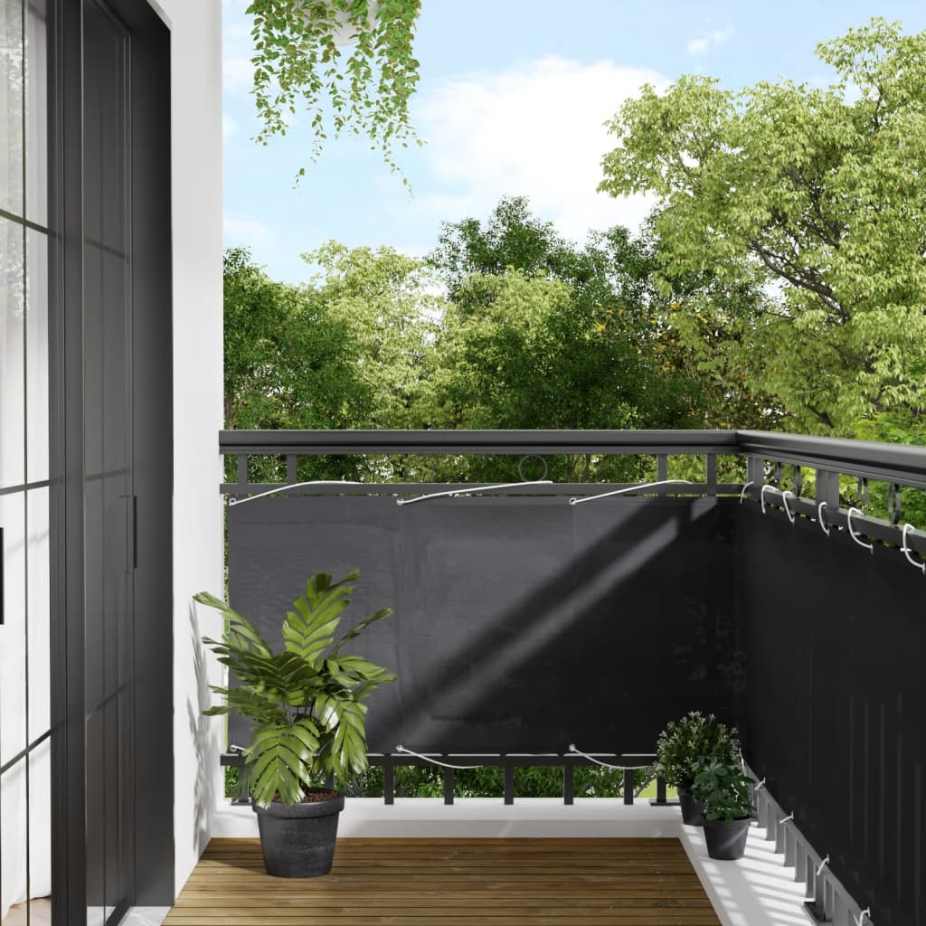 Balkon-Sichtschutz Oxford-Gewebe Anthrazit