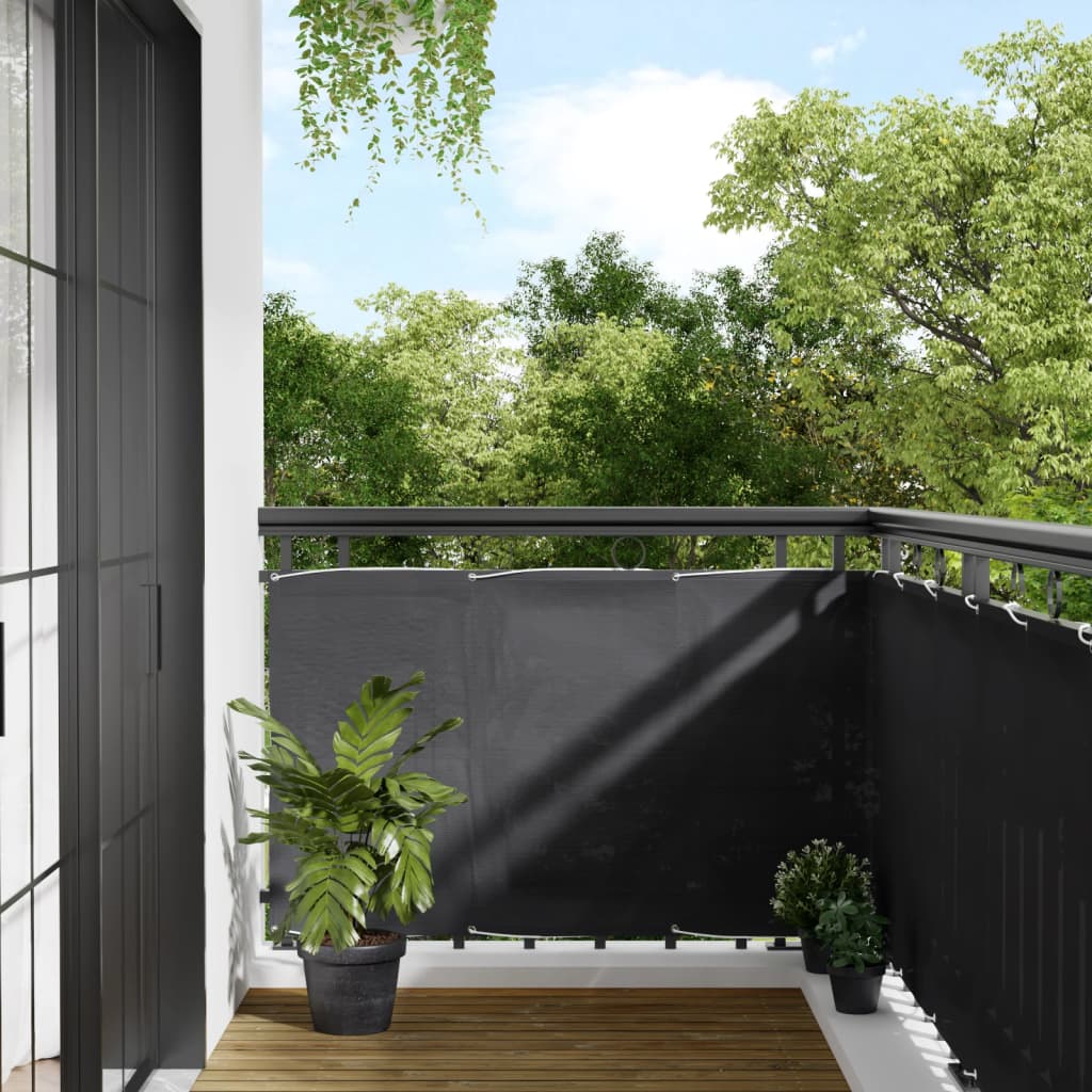Balkon-Sichtschutz Oxford-Gewebe Anthrazit