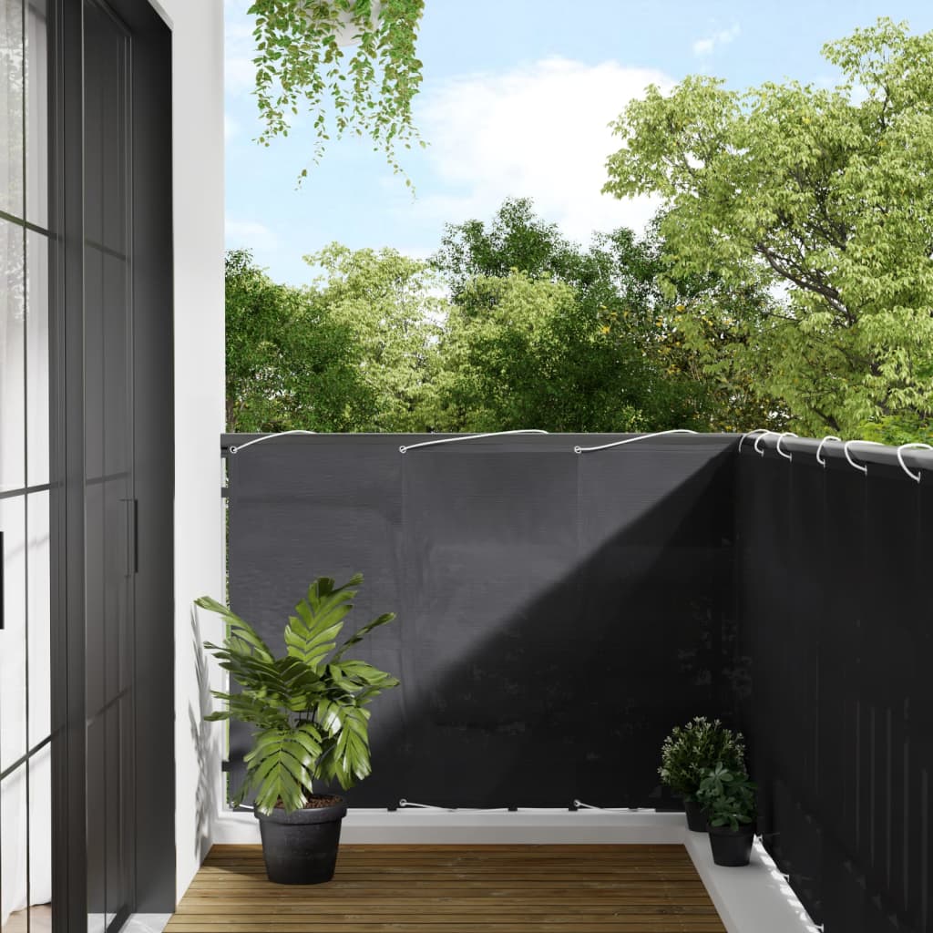 Balkon-Sichtschutz Oxford-Gewebe Anthrazit